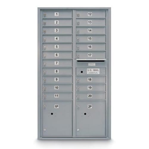 20 Door Standard 4C Mailbox with (2) Parcel Lockers preview 1